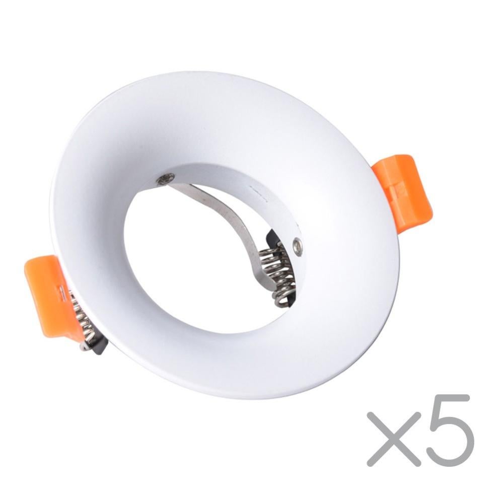 2 Anneaux De Lampe VBS - Ø 40 Cm - Blanc - Métal - Douille E27