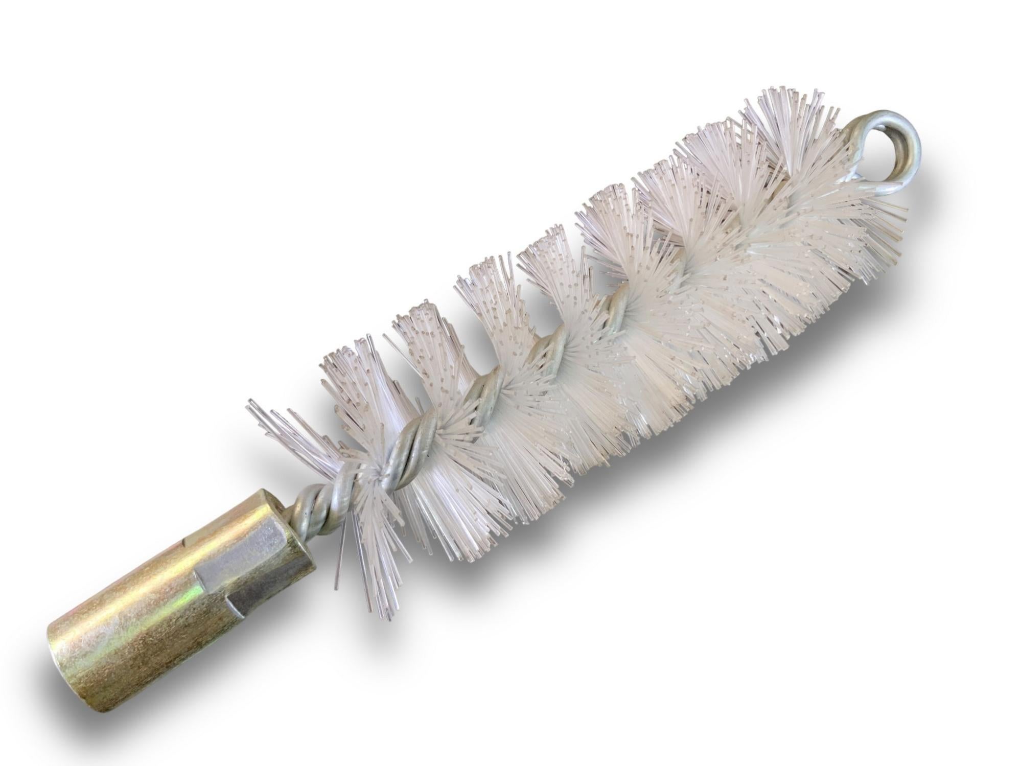 Brosse De Nettoyage Pour Tubes - Angle < 90°, Poils Nylon, Manche Inox, Robuste