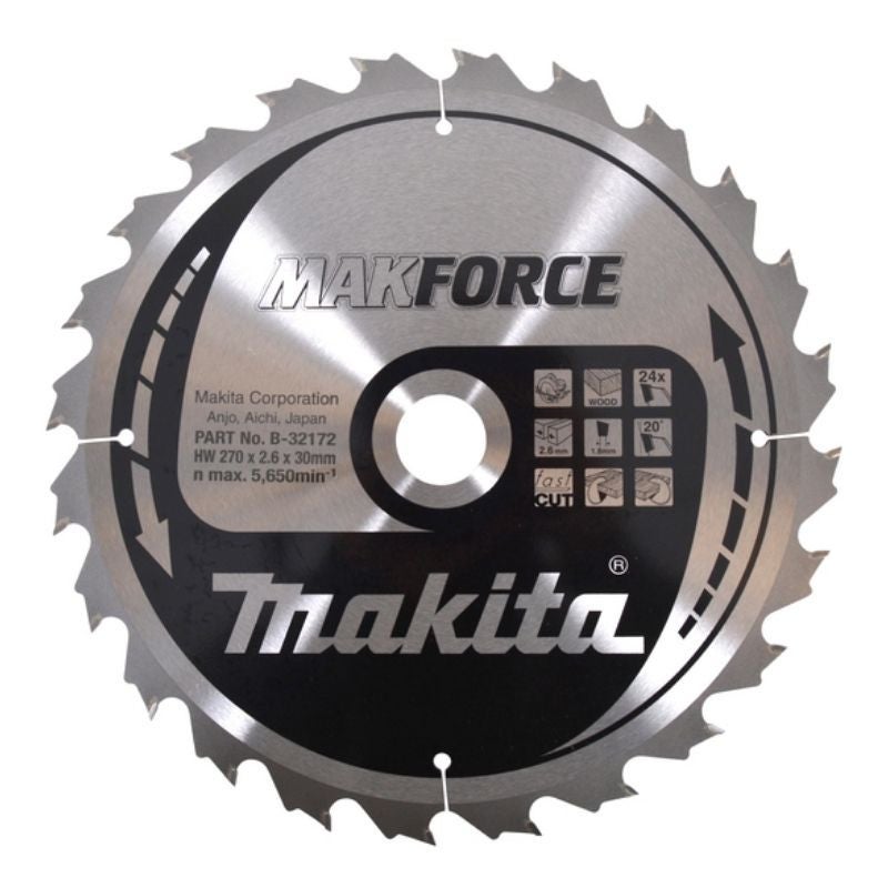 Lame Carbure MAKITA B-32172 ''MakForce'' Bois Pour Scies Circulaires ...