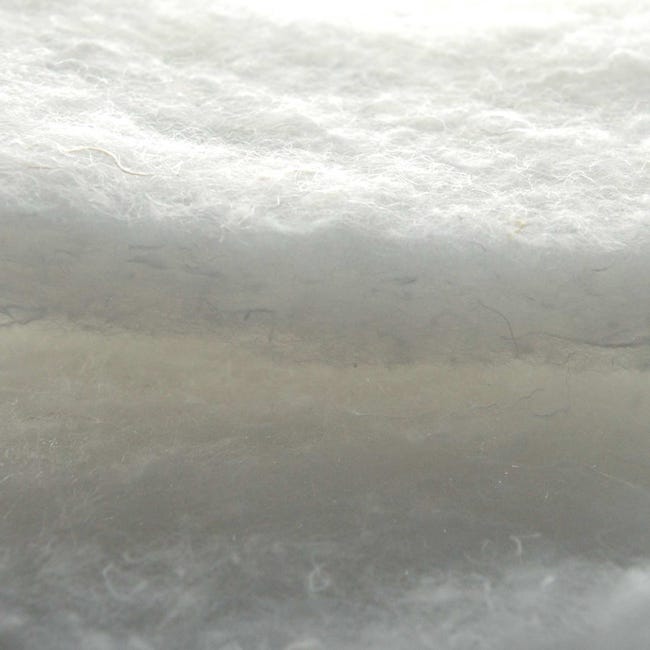 Panneau de ouate isolant - Blanc - 110x300 cm - Polyester/Coton