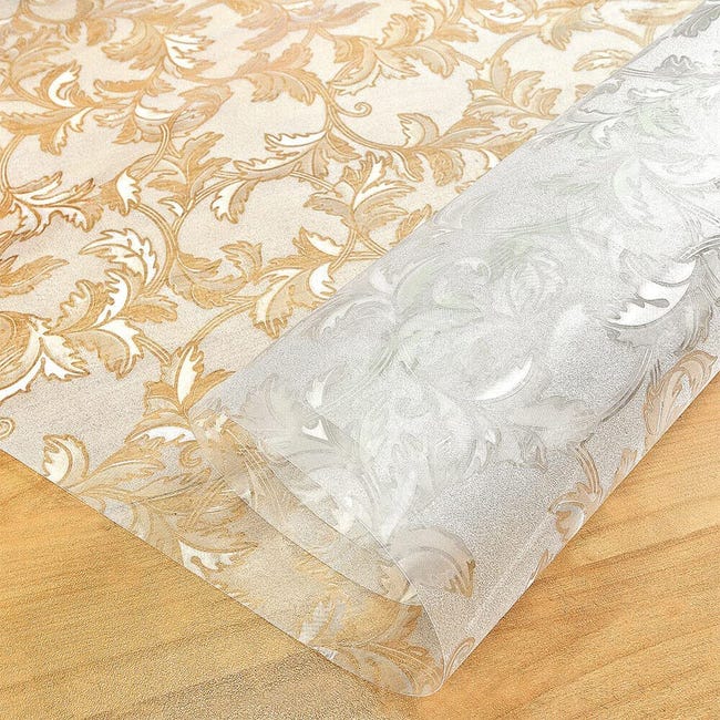Tovaglietta in PVC trasparente d' Tovaglia impermeabile Tovaglia ad olio  con modello cucina Copritavolo in vetro morbido 1,0 mm