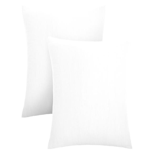 Parure de lit en gaze de coton 220 x 240 cm + 2 taies d'oreillers -  Terracotta - LYANA