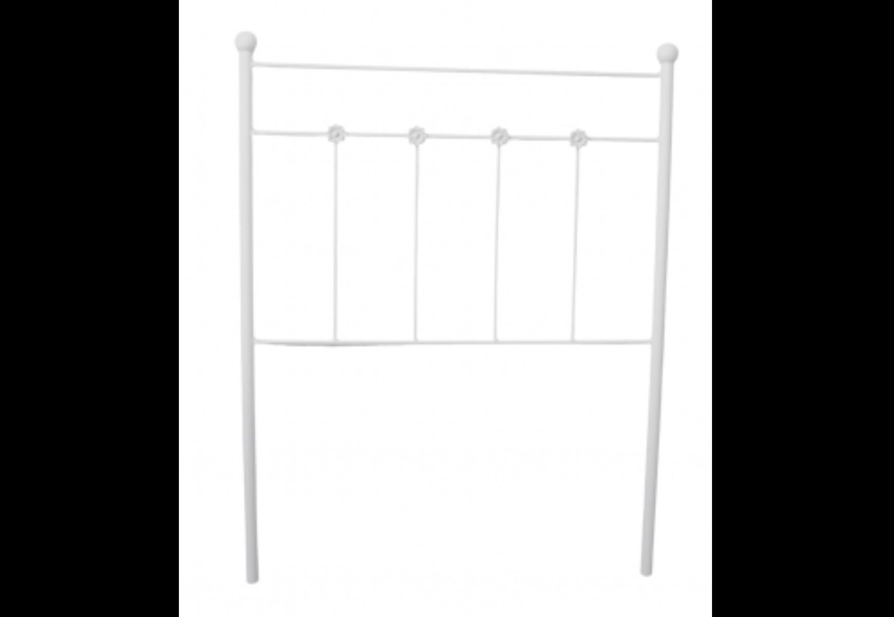 Cabecero forja ducal blanco 105 matris