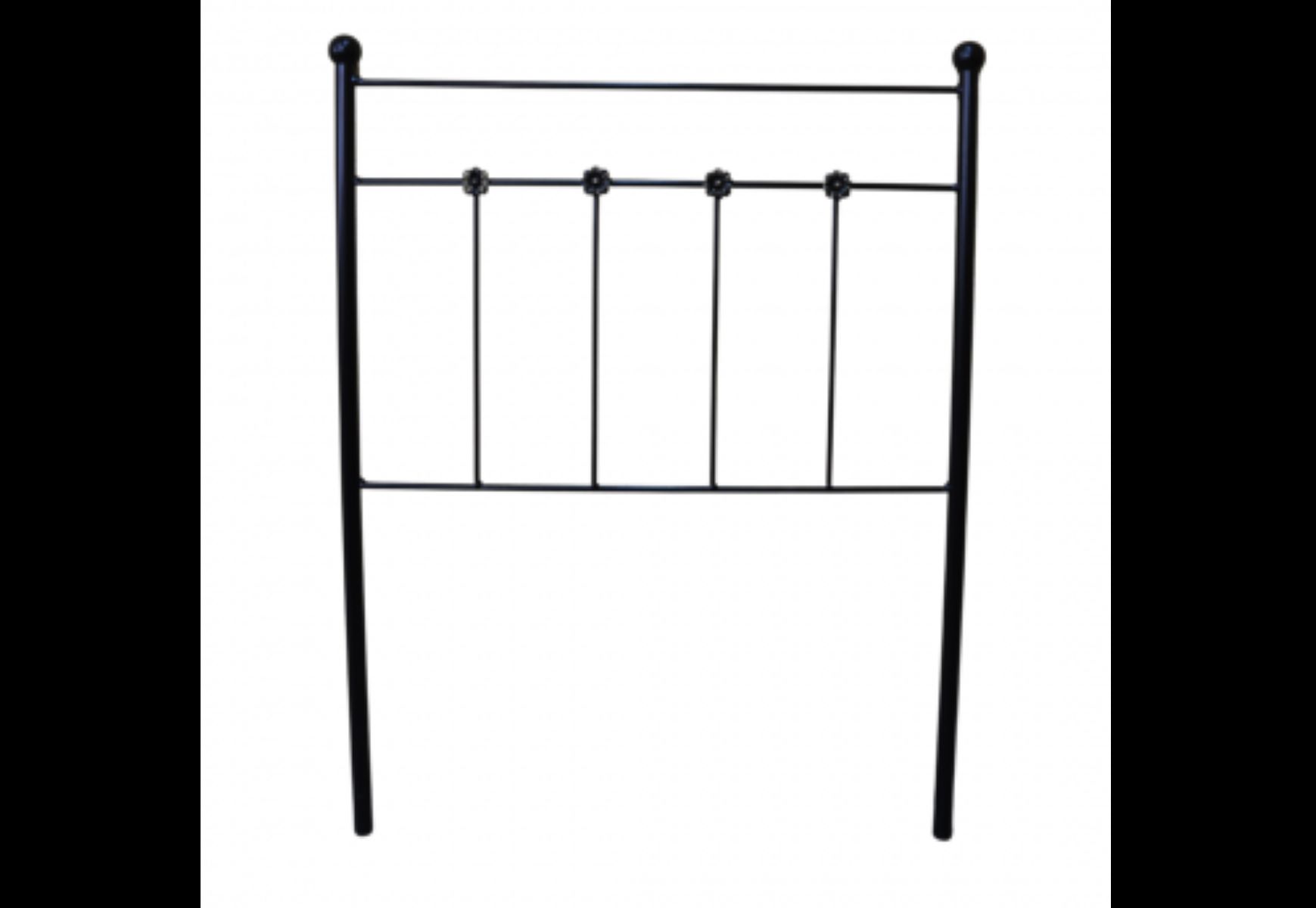 Cabecero forja ducal negro 105 matris