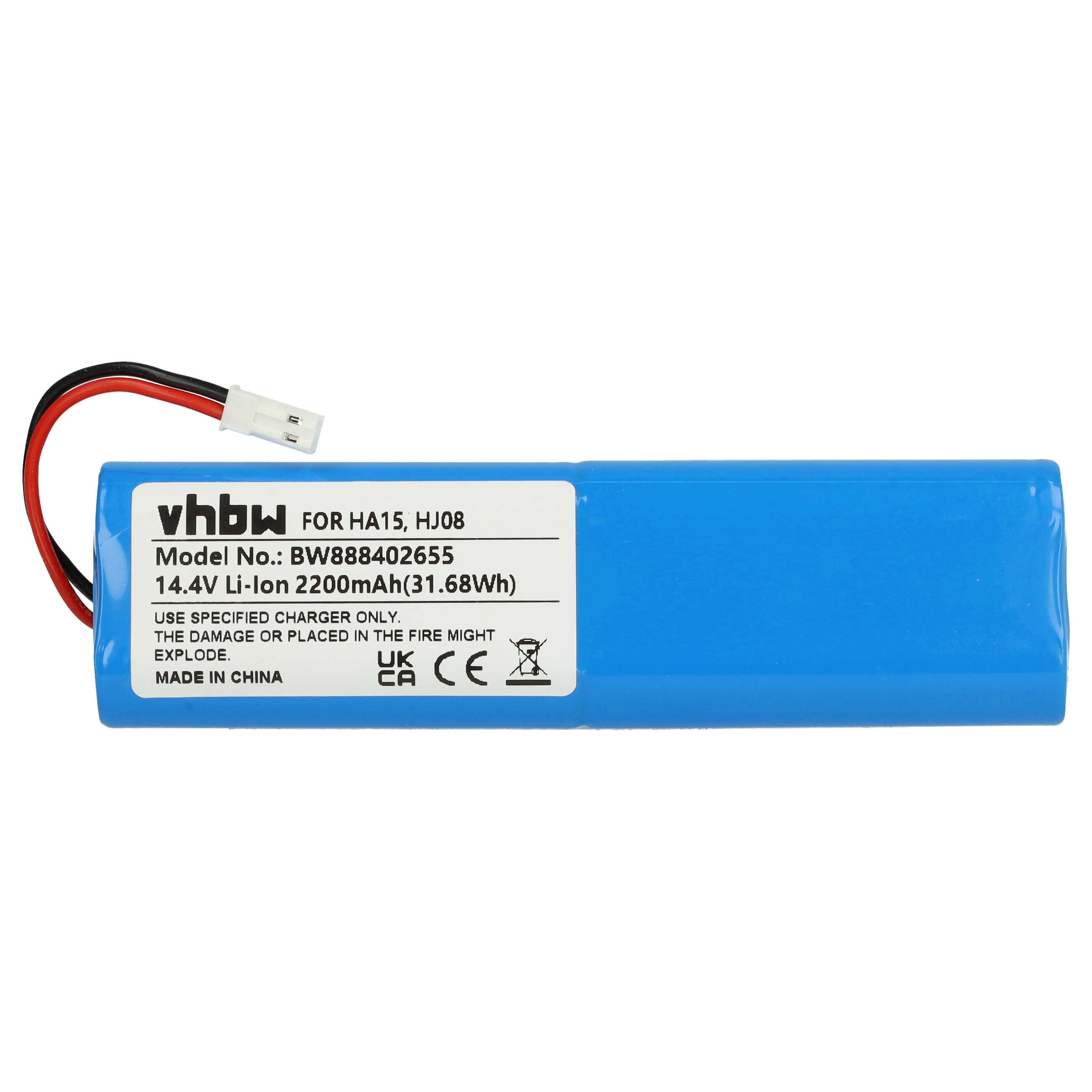 Batterie aspirateur - 14.4V Li Ion 1500mAh - Compatible aspirateur