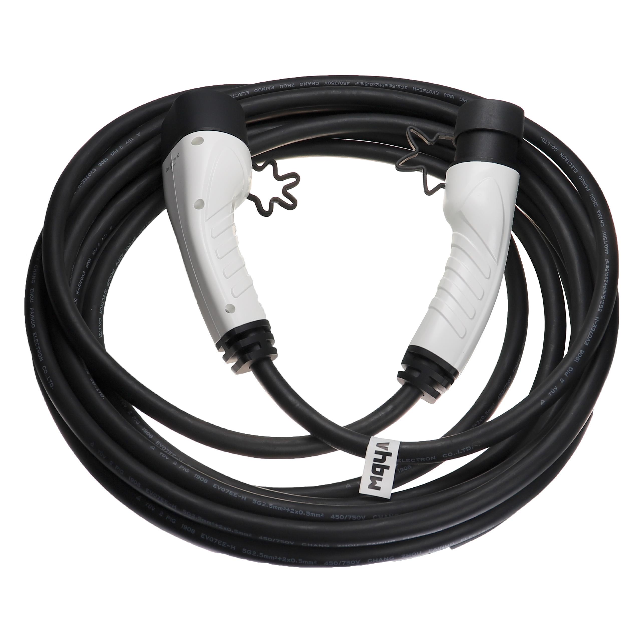 Vhbw Câble de recharge type 2 vers prise Schuko compatible avec Citroen C5  X PHEV, e-Berlingo voiture électrique - 1 phase, 16 A, 3,5 kW, 10 m
