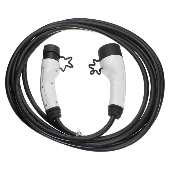 Vhbw Câble de recharge type 2 vers type 2 compatible avec MINI Electric voiture  électrique - 1 phase, 16 A, 3,5 kW, 7 m