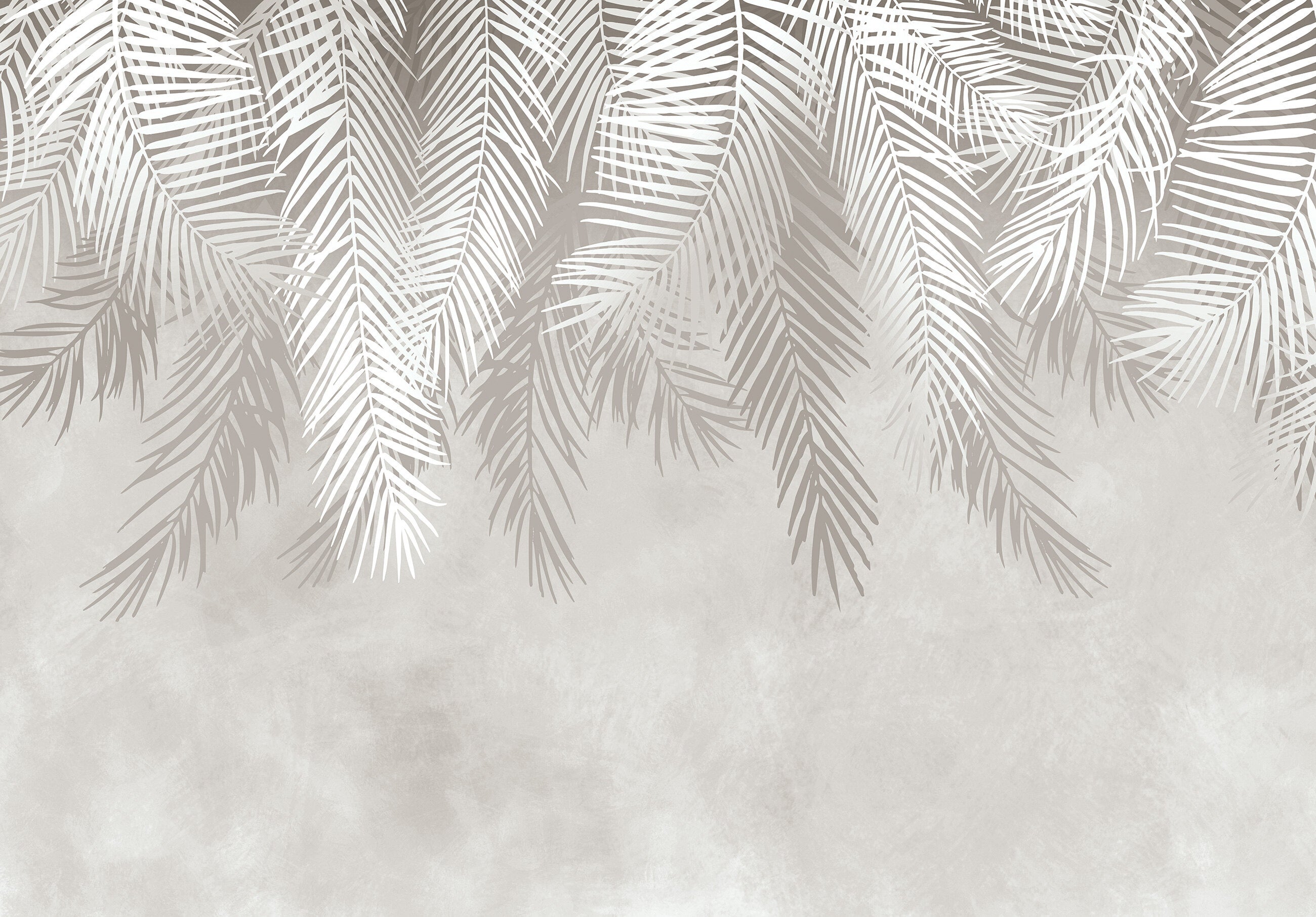 Papel pintado fotografia panorámica hojas hormigón 416x254 cm - incluye cola - moderno salon dormitorio papel no tejido