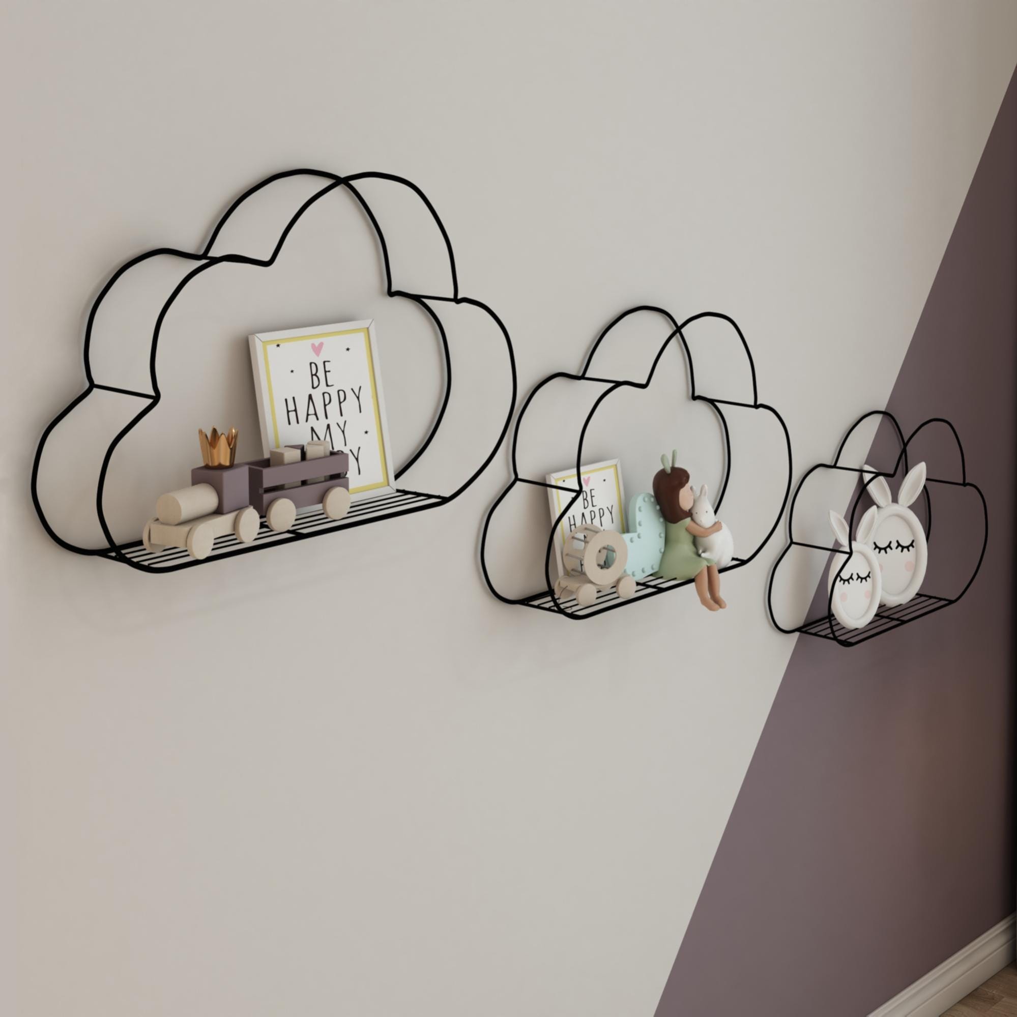 Étagères murales nuage 2 pcs – Rangement flottant blanc pour chambre d' enfant ou bébé | Leroy Merlin Étagères murales nuage 2 pcs – Rangement flottant blanc pour chambre d' enfant ou bébé | Leroy Merlin