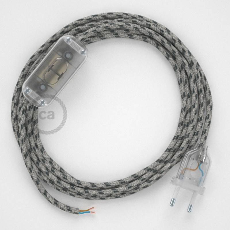 Cordon De Lampe En Fil De Fer Rétro - 10 Mètres Beige, Parfait Pour Projets DIY Et Ambiance Industrielle