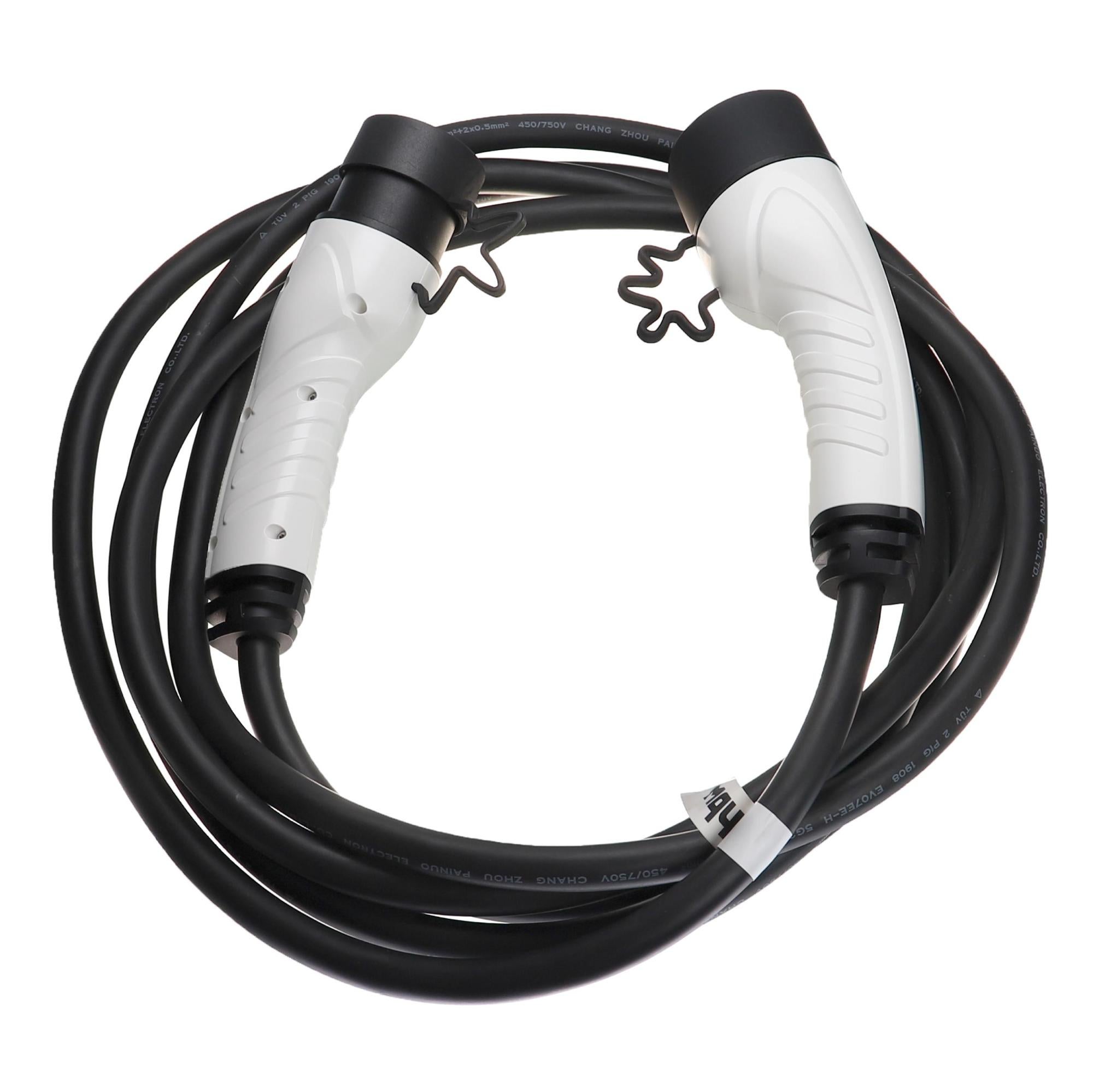 vhbw Oplaadkabel type 2 naar type 2, compatibel met BMW X3 xDrive 30e, X5, X3 elektrische auto, 1-fase, 16 A, 3,5 kW, 3 m