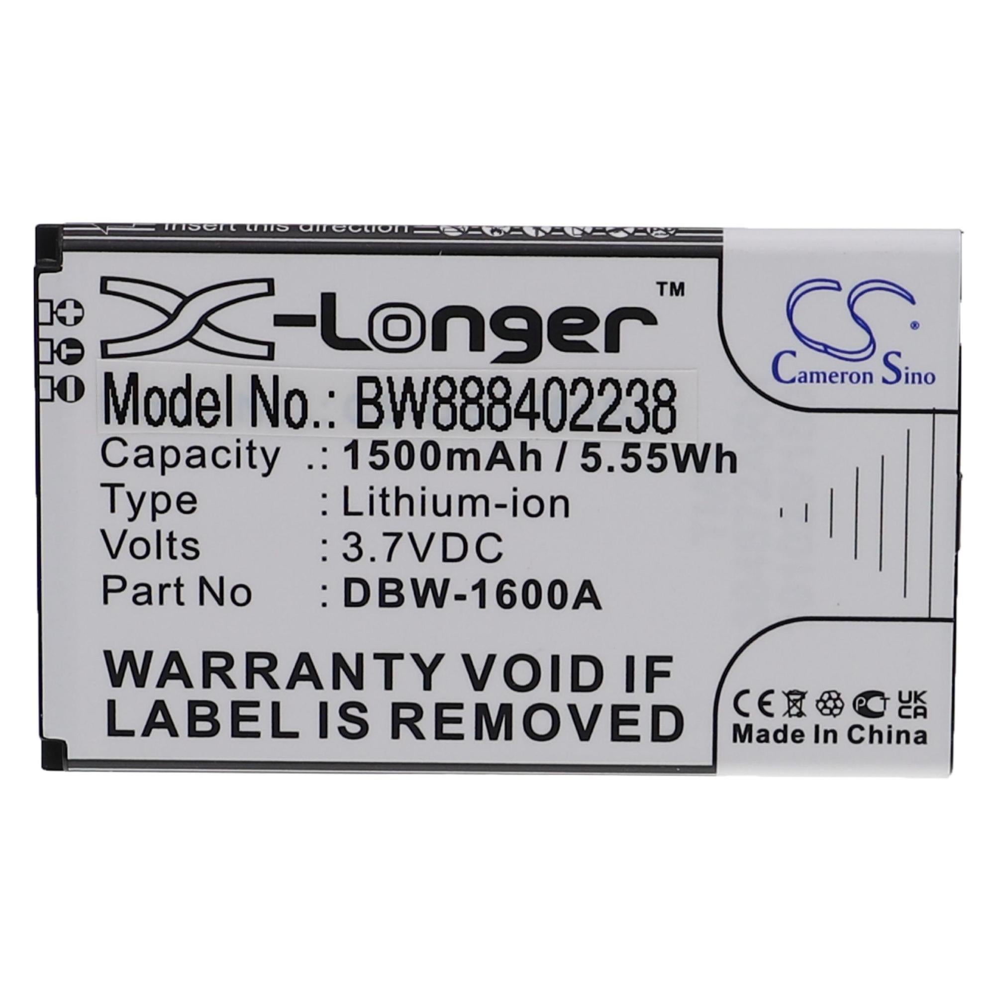 Batterie Vhbw Batterie Compatible Avec Doro Phone Easy 6171, 6525 Doro 6530