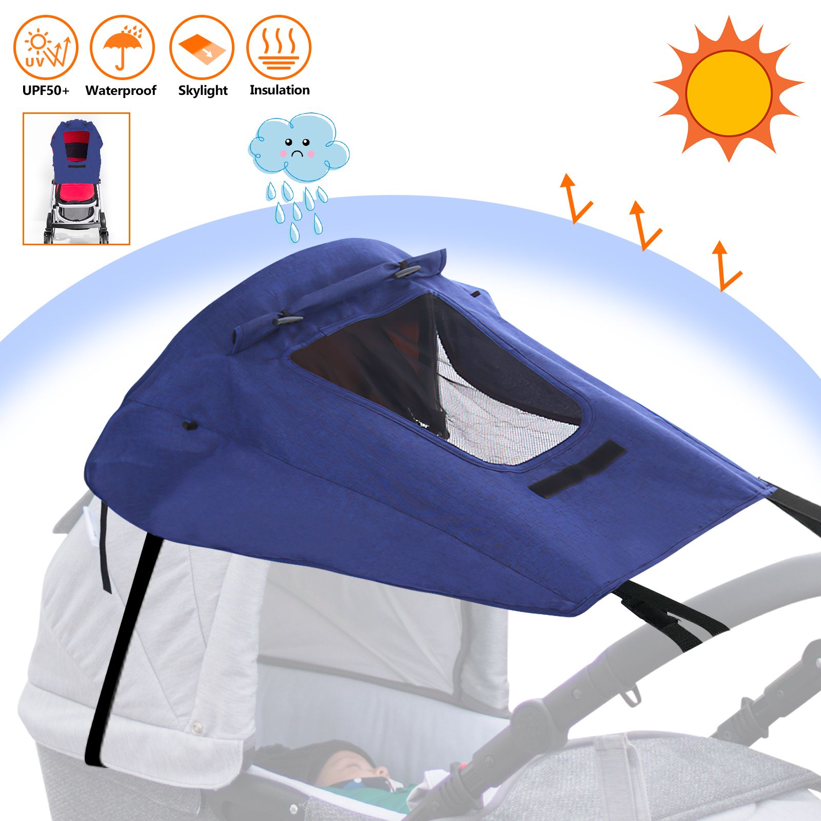 Protection anti uv poussette universelle hotsell