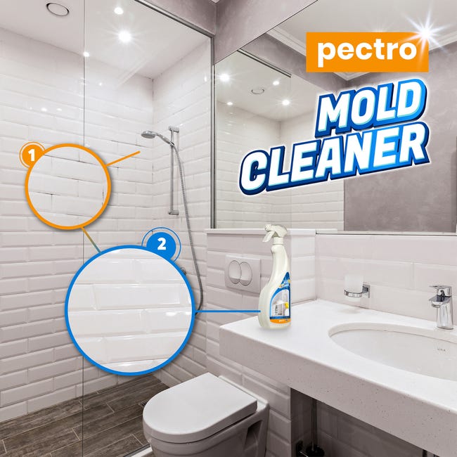 Limpiador de moho Pectro 750ml - Spray antimoho para baños, paredes y  juntas de azulejos