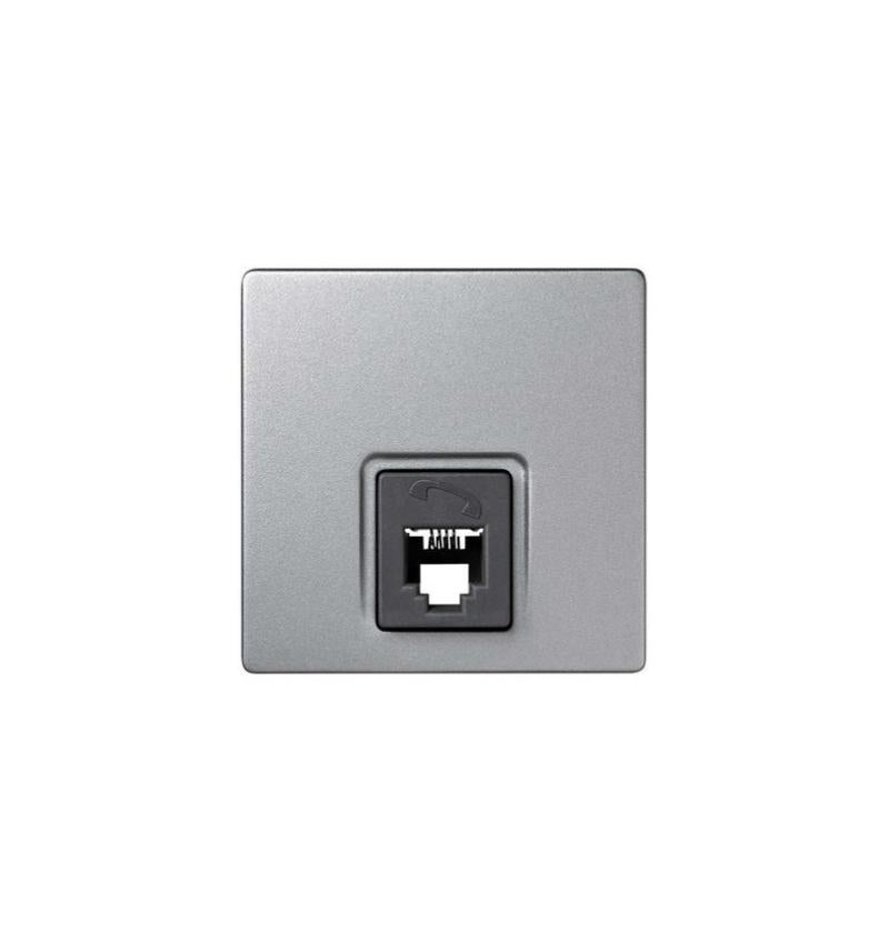 Toma teléfono RJ-11 Simon 73 loft aluminio - SIMON | Leroy Merlin