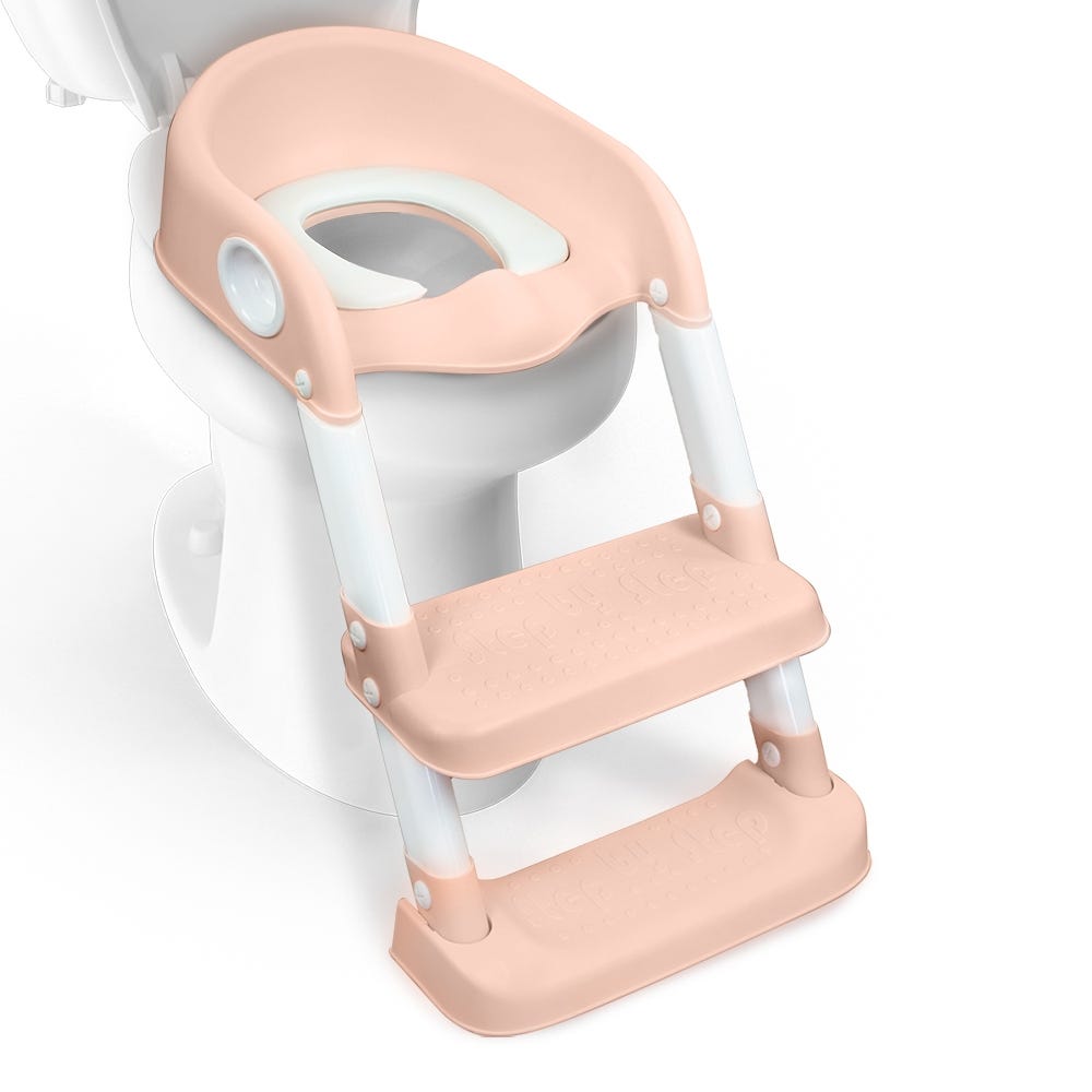 Mobiclinic Asiento de inodoro infantil modelo Lala Adaptador WC para niños  con escalera Antideslizante Plegable para niños/as entre 1-8 años