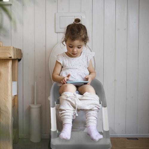 Mobiclinic Asiento de inodoro infantil modelo Lala Adaptador WC para niños  con escalera Regulable Plegable para niños/as entre 1-8 años