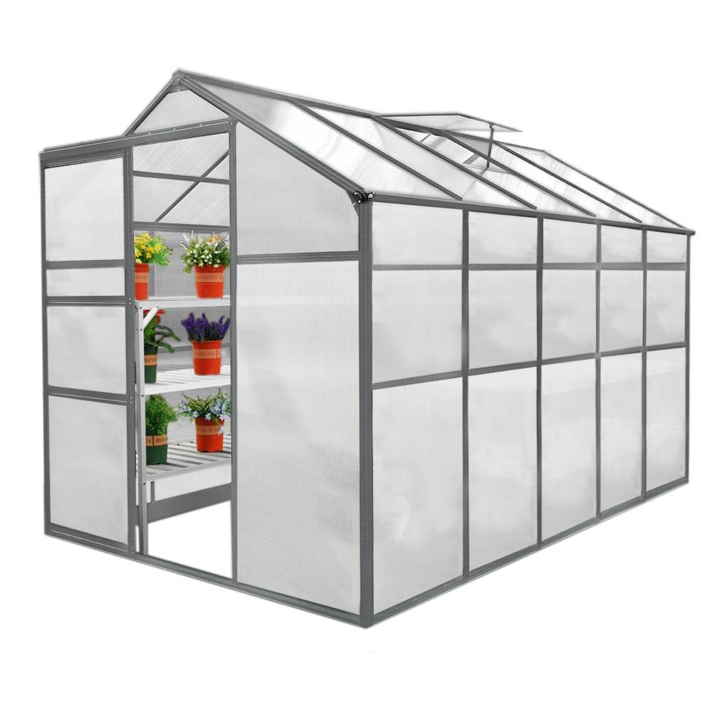 Invernadero de Jardín Exterior - 100 x 60 cm Aluminio / Policarbonato  Transparente [en.casa]®