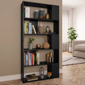 Libreria multistrato scaffalatura salvaspazio moderna portaoggetti stabile  per soggiorno sala da pranzo ufficio Maka Galilei Rovere 127x80x24 Cm