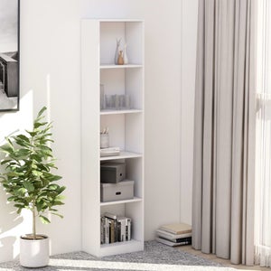 VIDAXL Etagere d'angle bois de cedre 27 x 27 x 110 cm pas cher