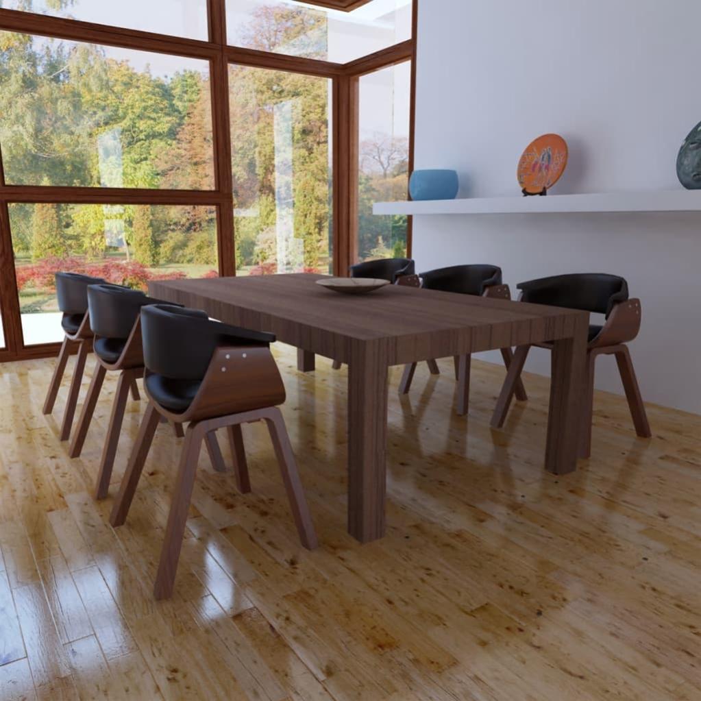 vidaXL 6X Sedie Sala da Pranzo Bianche Seggiole Sgabelli