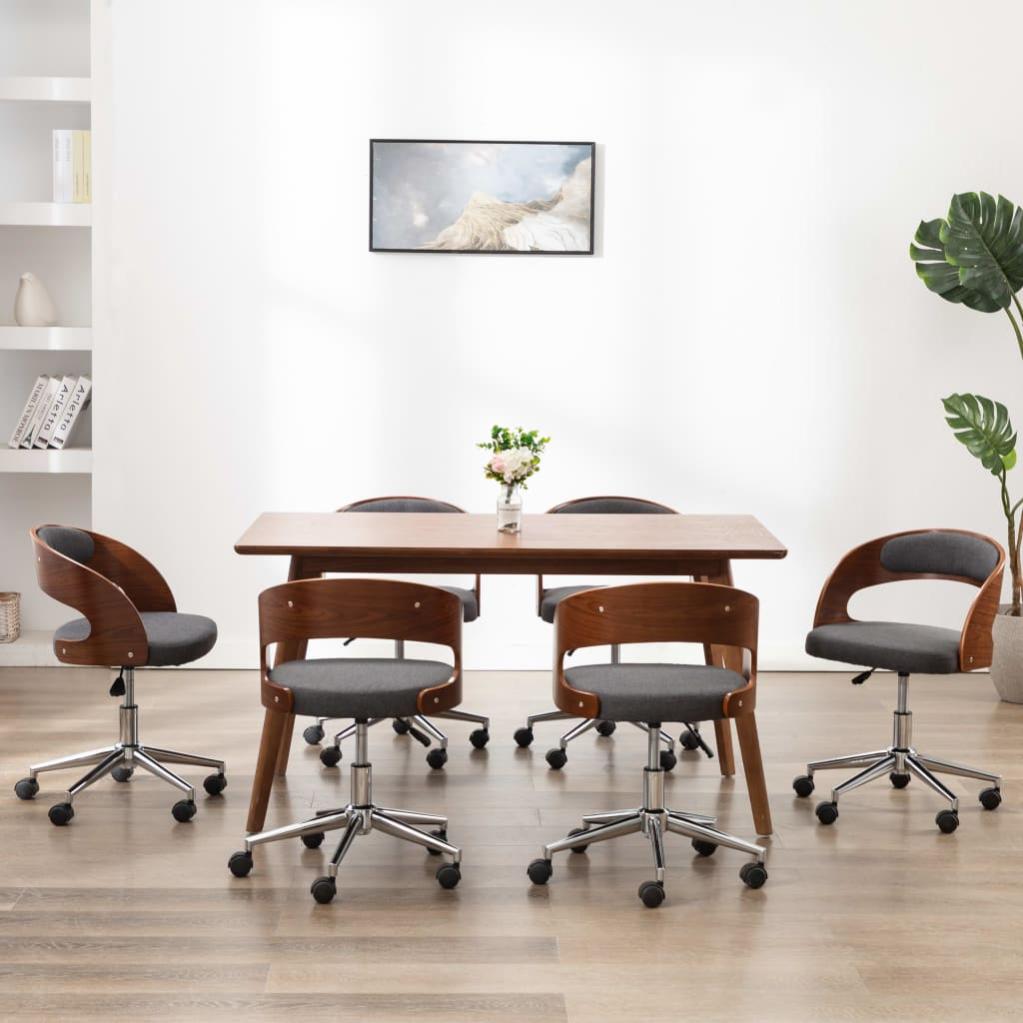 Sedia Da Pranzo Girevole Imbottita Con Struttura In Metallo – Set Da 2 Pezzi, Design Moderno, Seduta Ergonomica, Nero