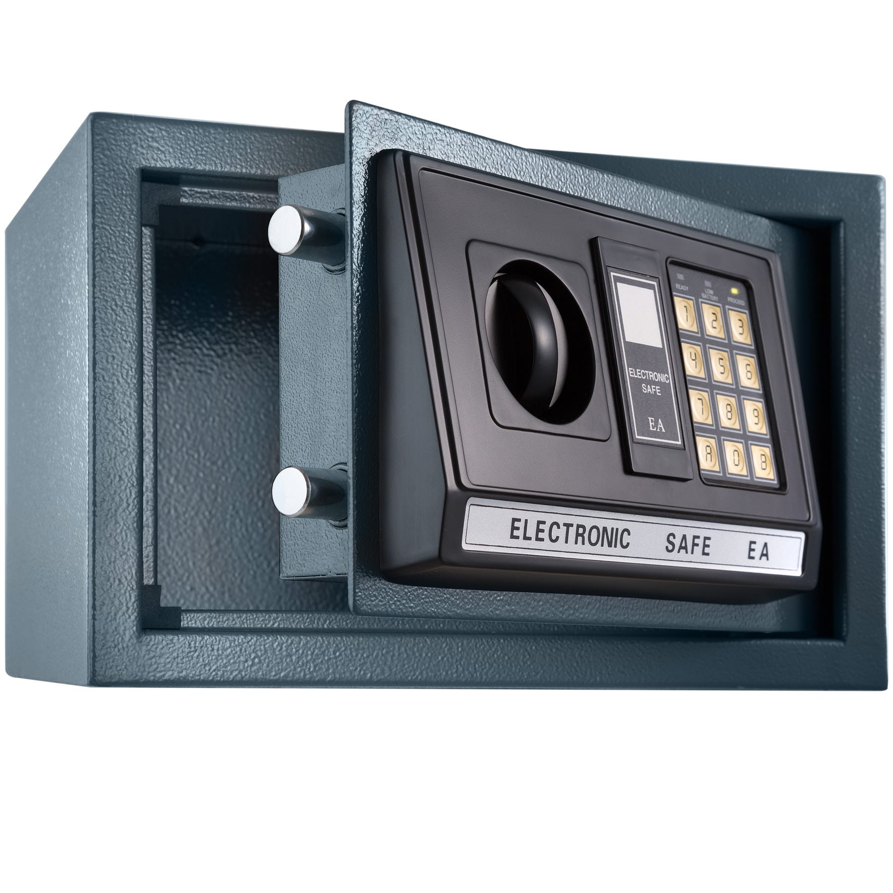 Tectake Caja fuerte electrónica + llave de seguridad modelo 1