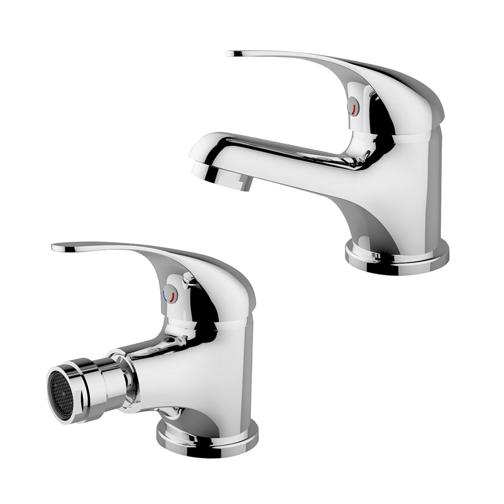 Set Miscelatori lavabo bidet serie Italia in ottone cromo Leroy Merlin