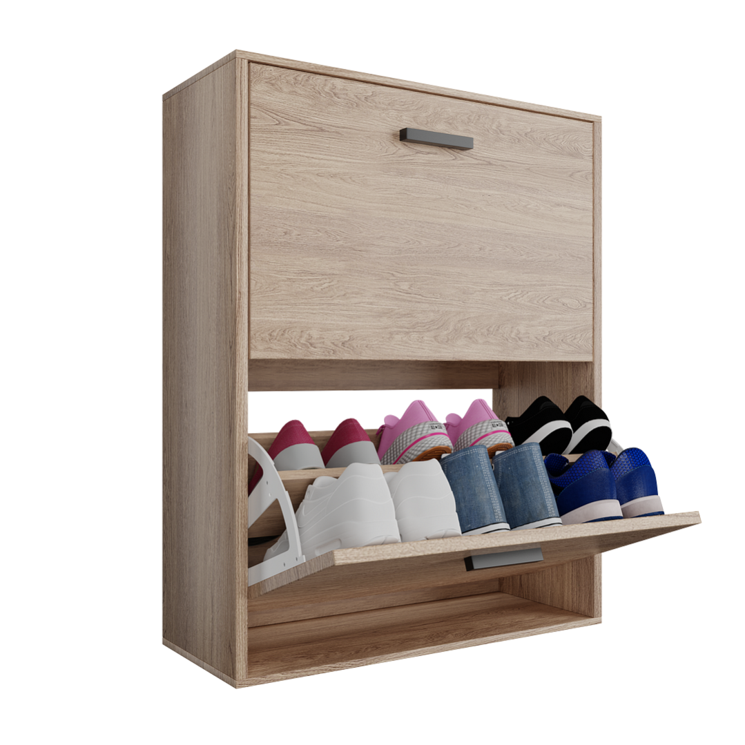 CASABEL Meuble Rangement Chaussure 12 Paires Pour Entree Couloir