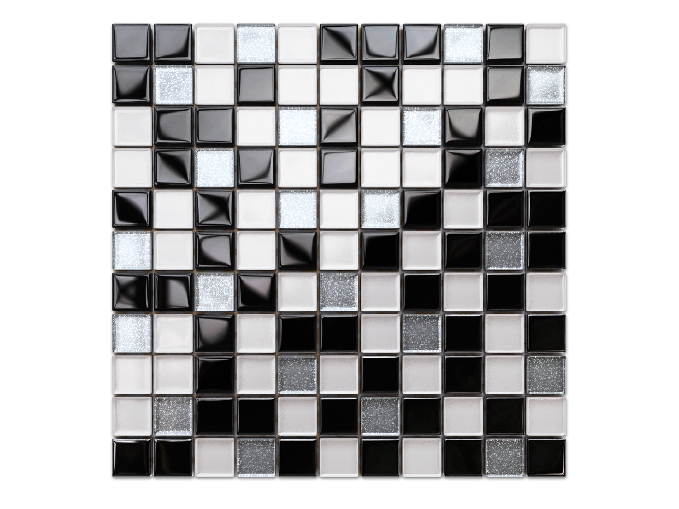 Mosaïque De Verre Sur Maille Pour Salle De Bain Ou Cuisine 30x30cm ...