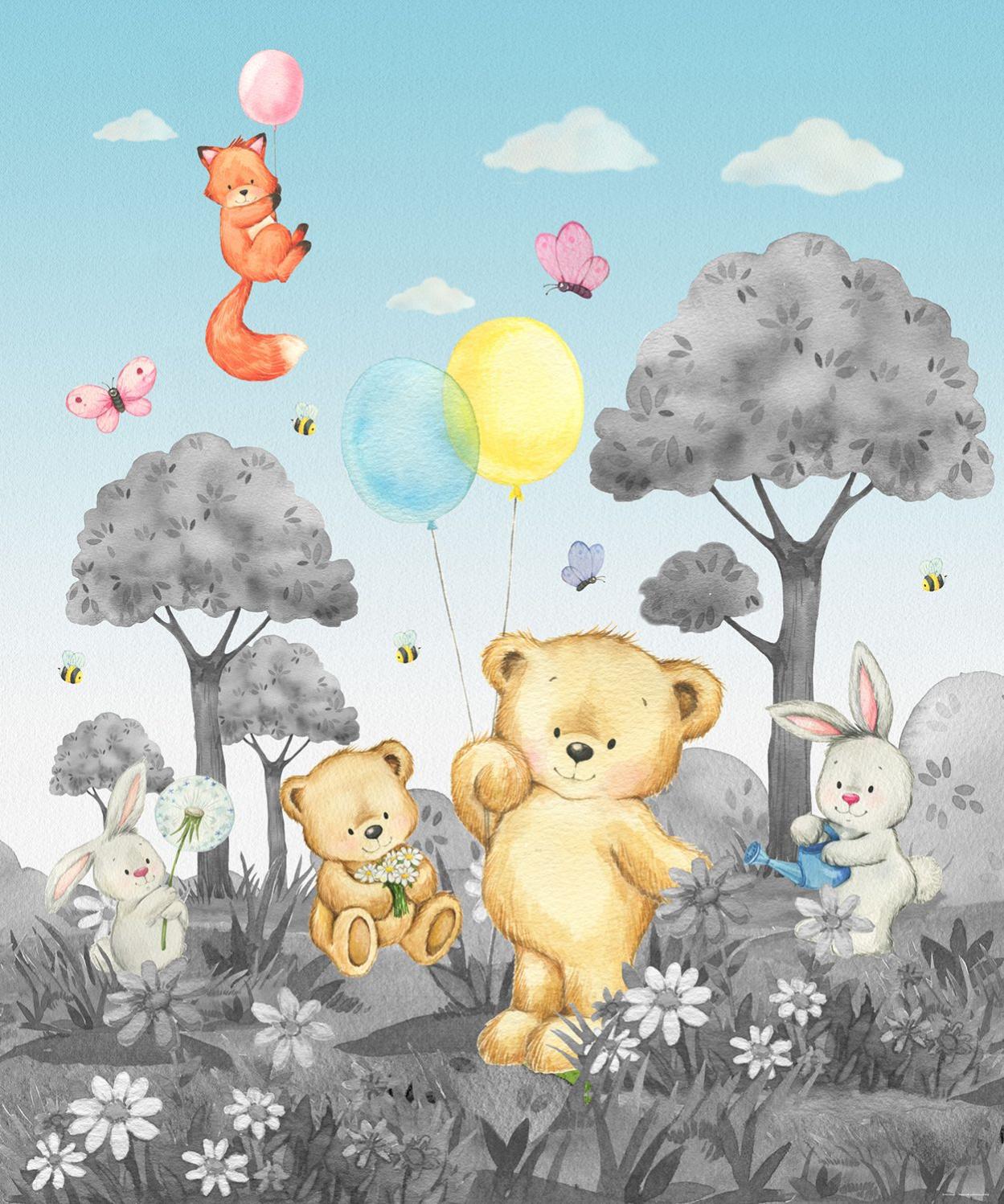 8pcs palloncini animali della foresta, animali della foresta