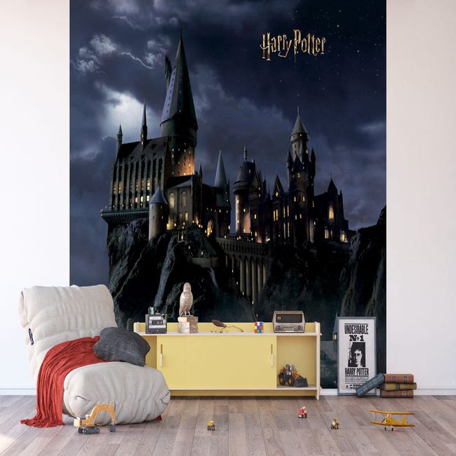 Harry Potter Poudlard gris et rouge - 2.7 x 3 m - Sanders