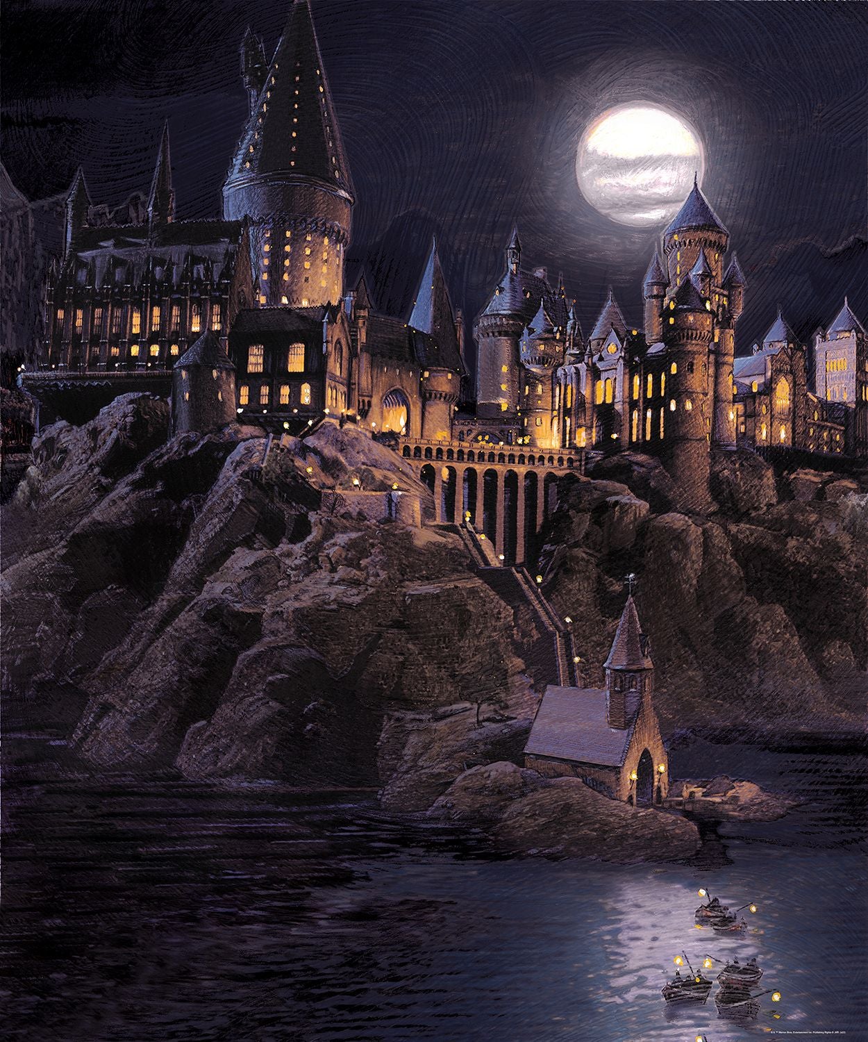 Papier peint Harry Potter - Hogwarts