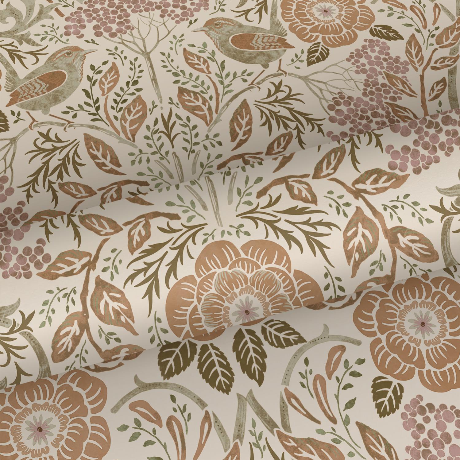 DecStic Chinoiserie Honshu - Federa per cuscino quadrata con motivo floreale e peonia, stile rustico, quadrato, per divano, auto, 50,8 x 50,8 cm