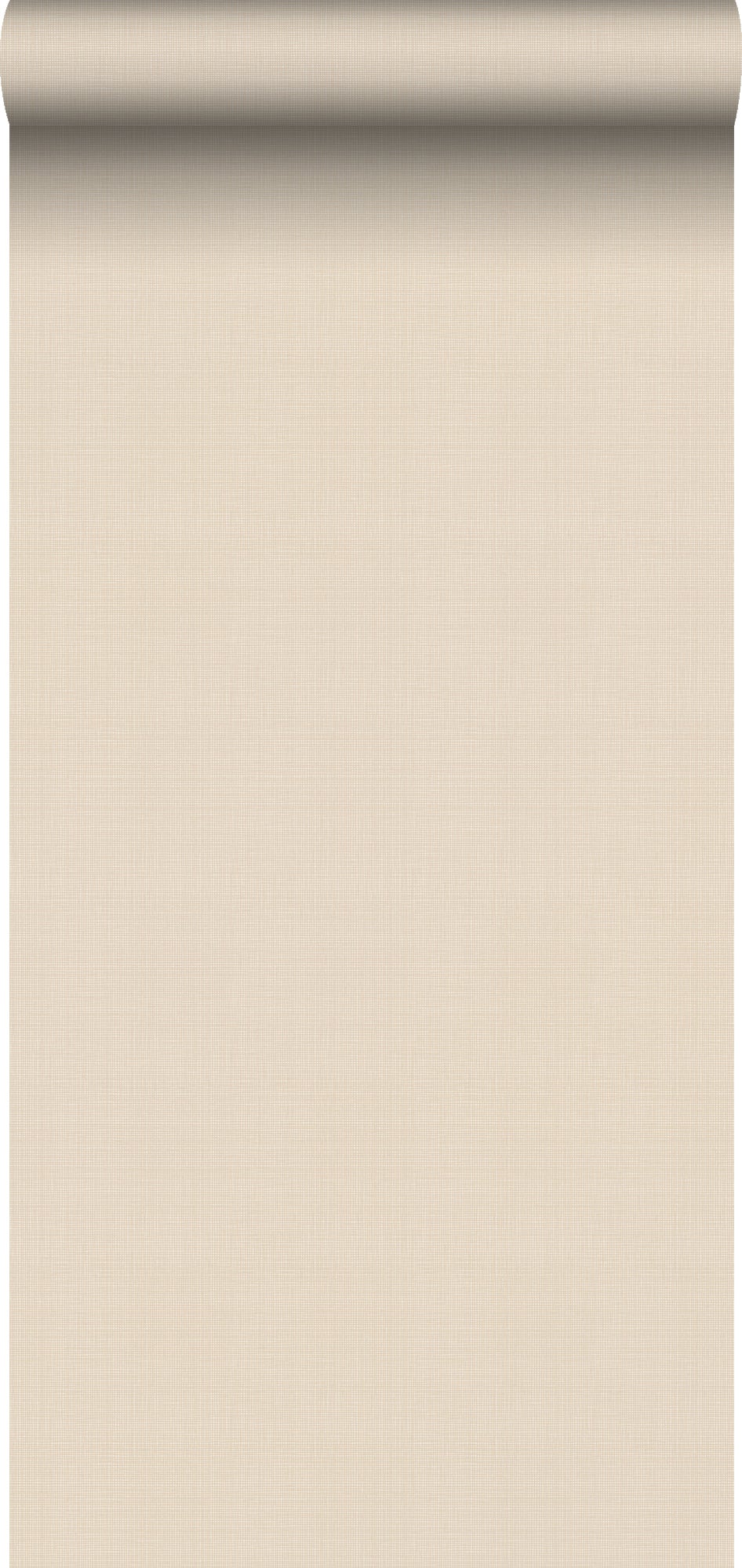Papel pintado liso efecto lino beige arena - 53 cm x 10,05 m - estahome
