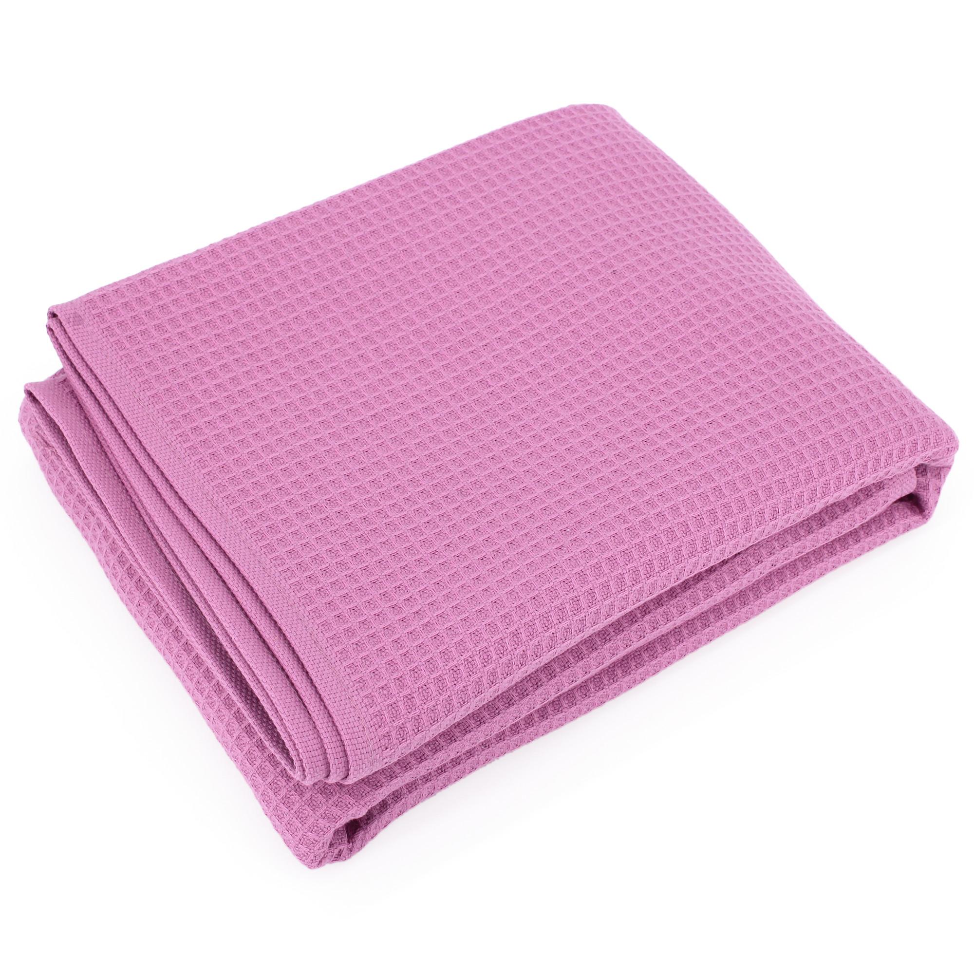 Drap de douche 70x140 cm nid d'abeille PURE WAFFLE 300 g/m² rose