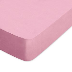 Drap housse uni 80x200 cm coton alto raisin - Conforama