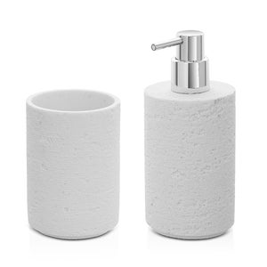 Dora set accessori bagno portaspazzolini dispenser sapone scopino