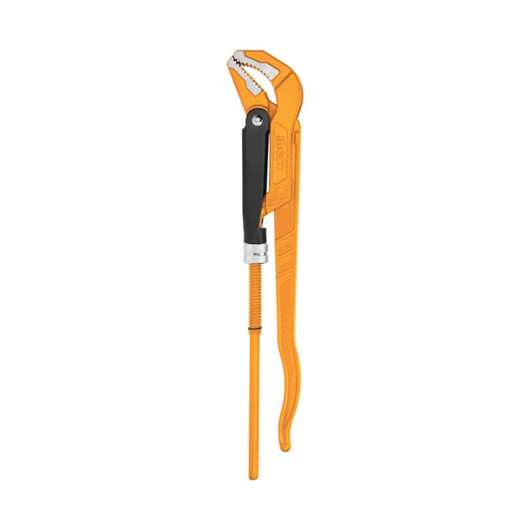 INGCO Giratubi 1' E 1/2" Mod. Svedese Ganasce 90° In Acciaio Forgiato Professionale Giratubo - 7
