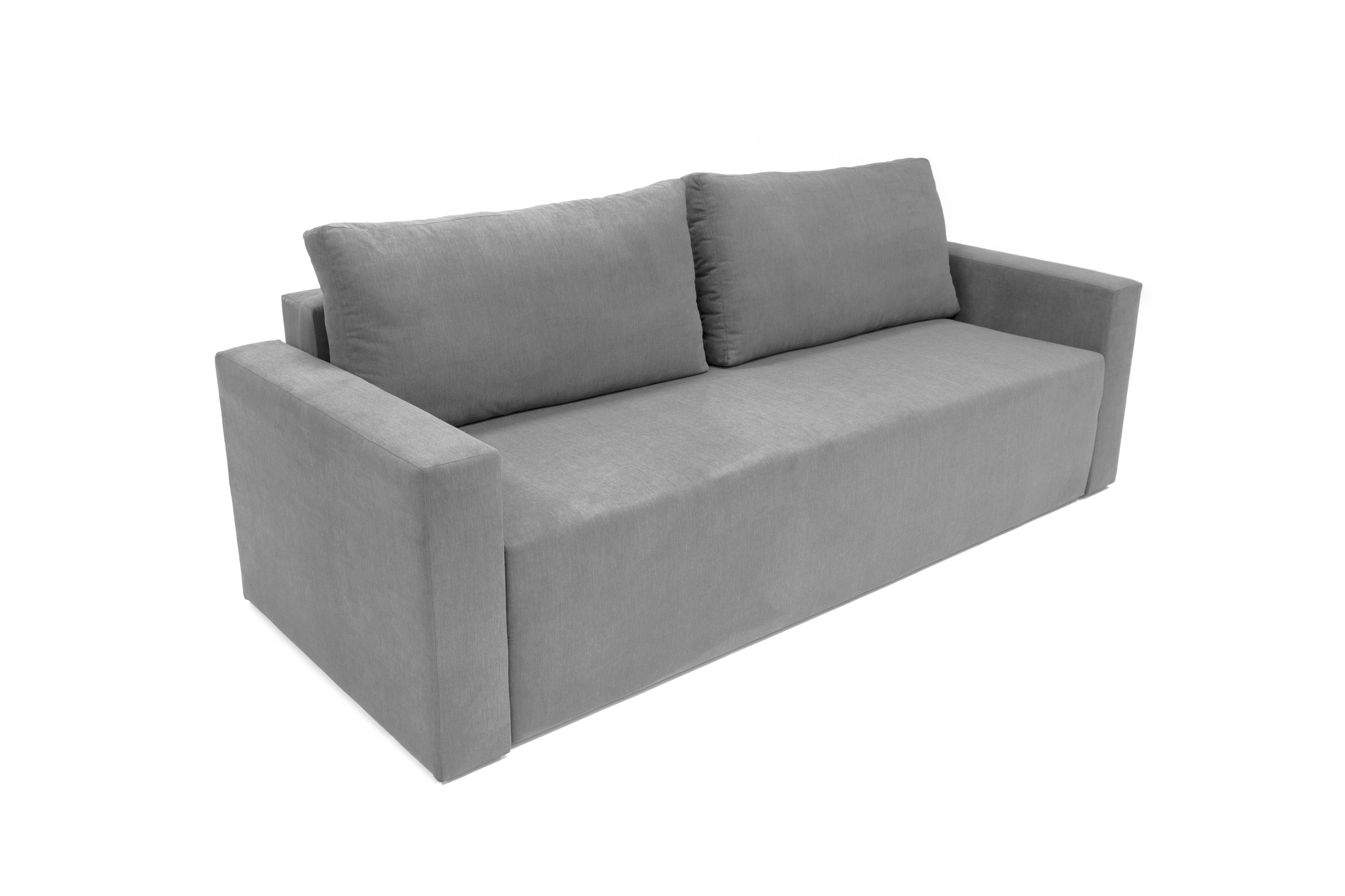 Sofa cama CLOUD, gris claro, convertible en cama, arcón. Máximo Relax y  Confort - con Sistema de Apertura por Arrastre 225x92x92cm | Leroy Merlin