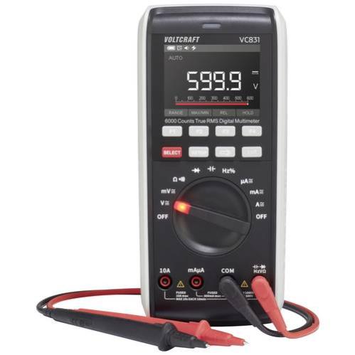 Multimètre Numérique VOLTCRAFT MT-52 - CAT III 600V - Mesure Lumière, Son, Humidité