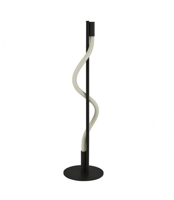 Lampe LED intégré Serpent Silicone,acier doux blanc,Noir mat