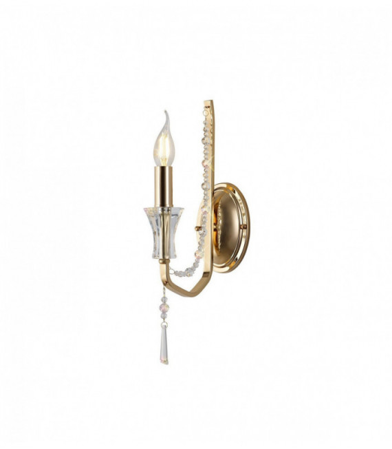 Applique murale Armand Or français 1 ampoule 44cm Leroy Merlin