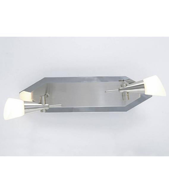 Diama G9 2 Ampoules Nickel/chrome poli/verre opal Leroy Merlin