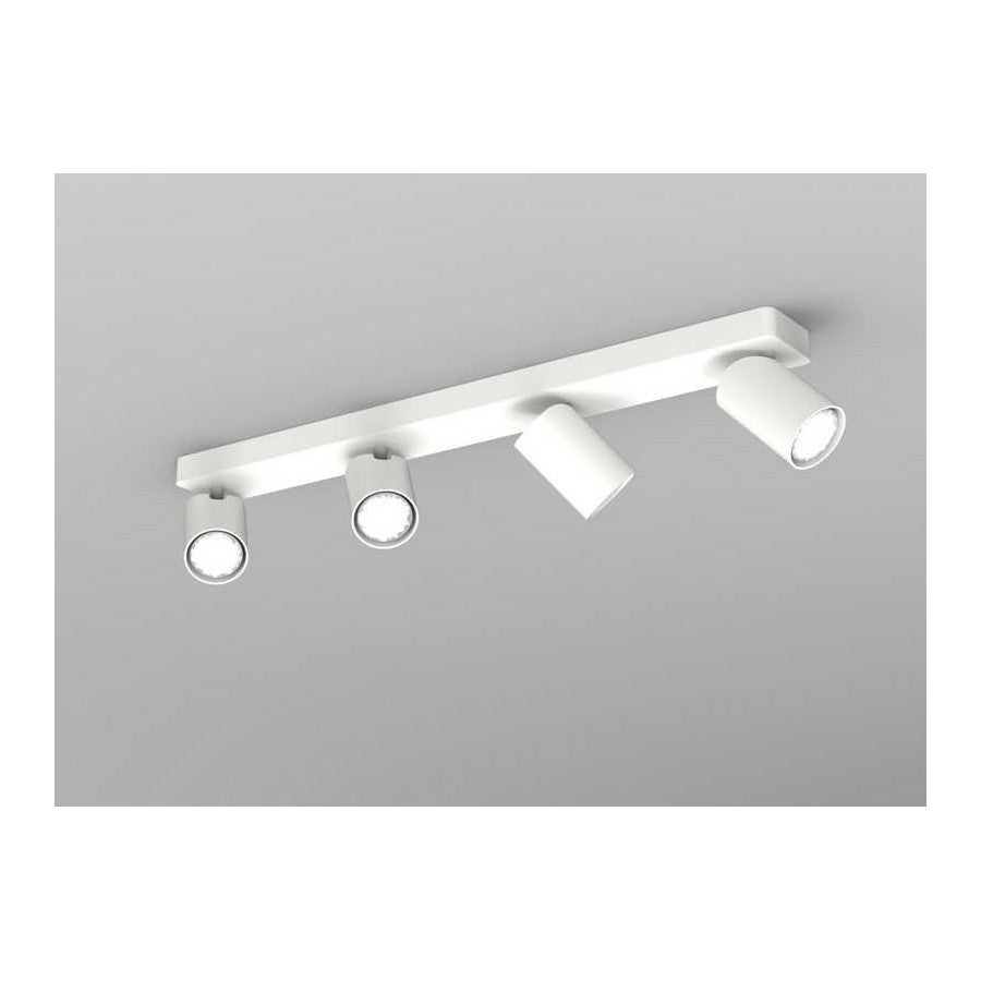 Regleta de focos superficie orientables de techo sal de mantra - 4, blanco