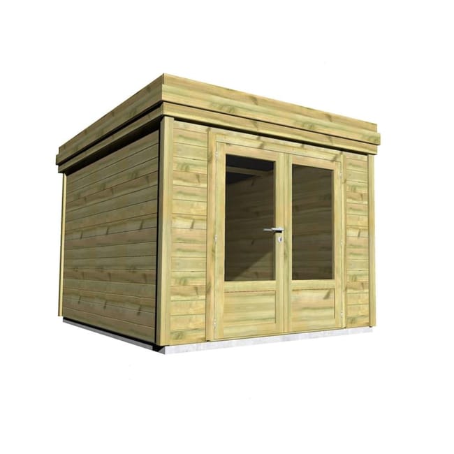 ABRI DE JARDIN bois • Pin autoclave 27mm • 8m2/2,5x3,3m • Livraison ...