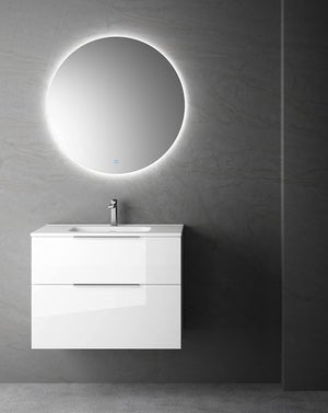 Mueble De Baño Suspendido Con Lavabo Cerámico, 2 Cajones Con Cierre  Amortiguado Y Organizador, 70 Cm - Moka Mate Tirador Cromo Brillo con  Ofertas en Carrefour