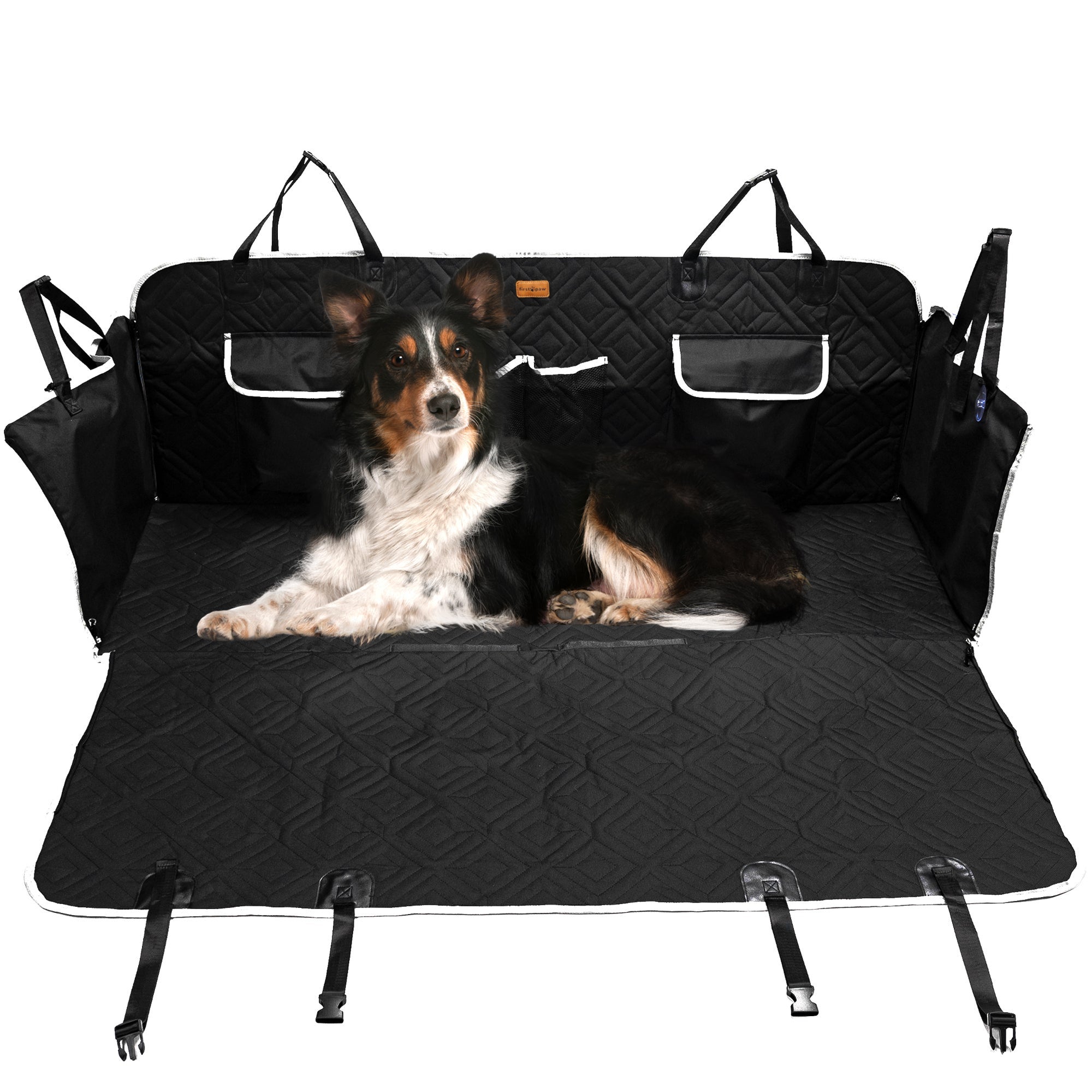 MaxxPet Couverture pour chien voiture 129x159 cm - Protection pour siège  arrière - Coffre - Noir