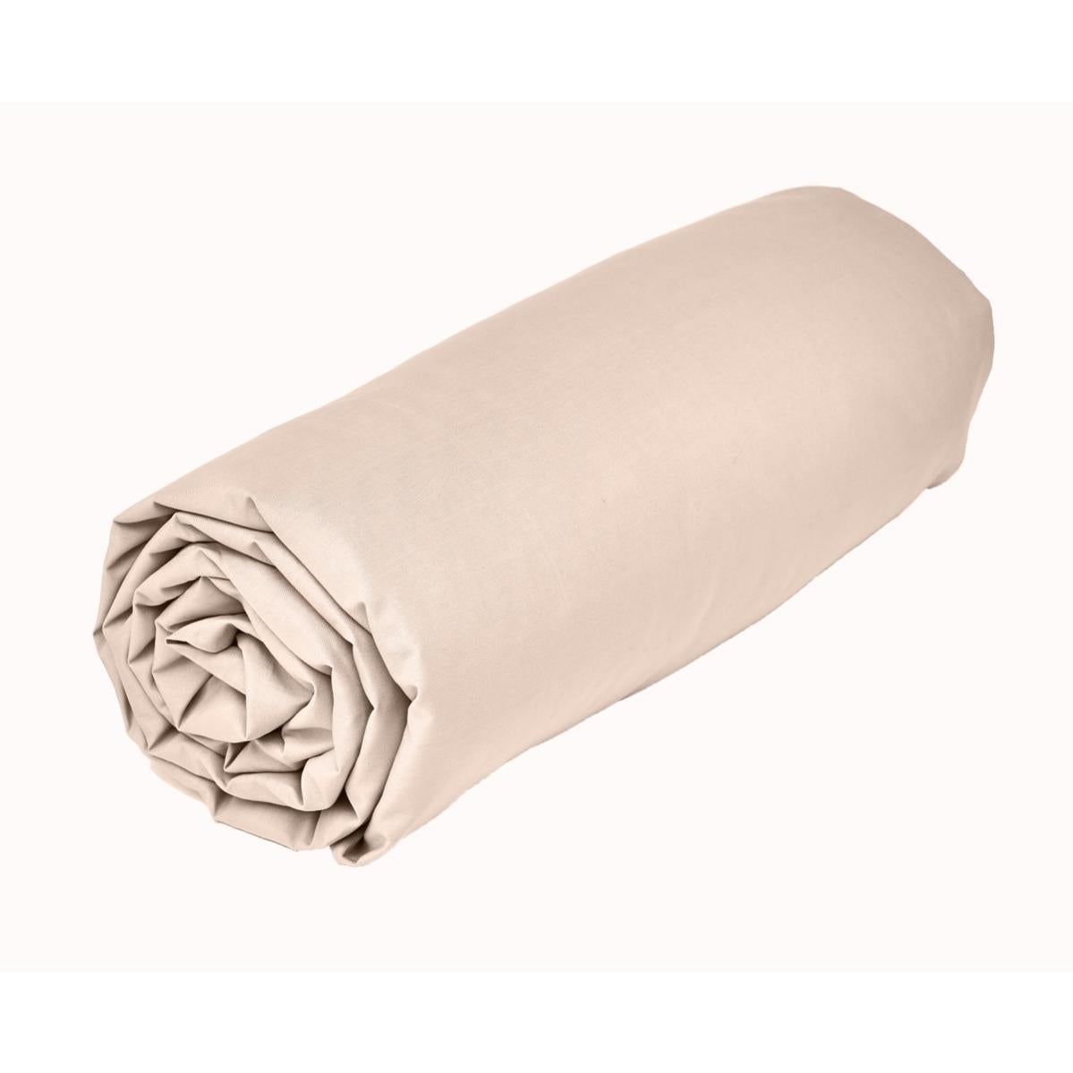 Drap Housse Percale Coton Blanc 90x190 Cm - Royal Line By Essix