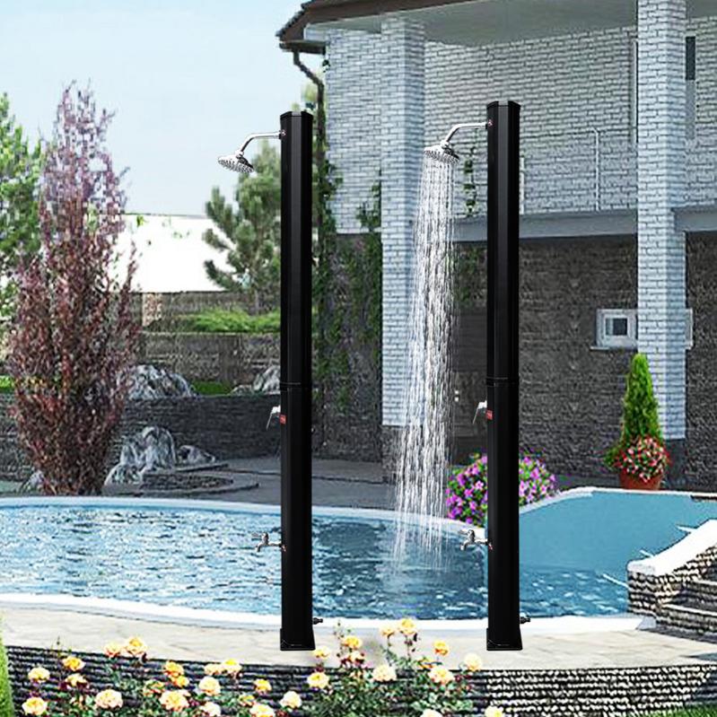 Douche solaire piscine Douche de jardin avec couvercle de protection